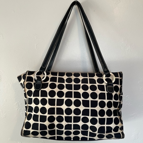 Vintage Kate Spade New York Canvas Printed Shoulder Bag - Picture 8 of 15